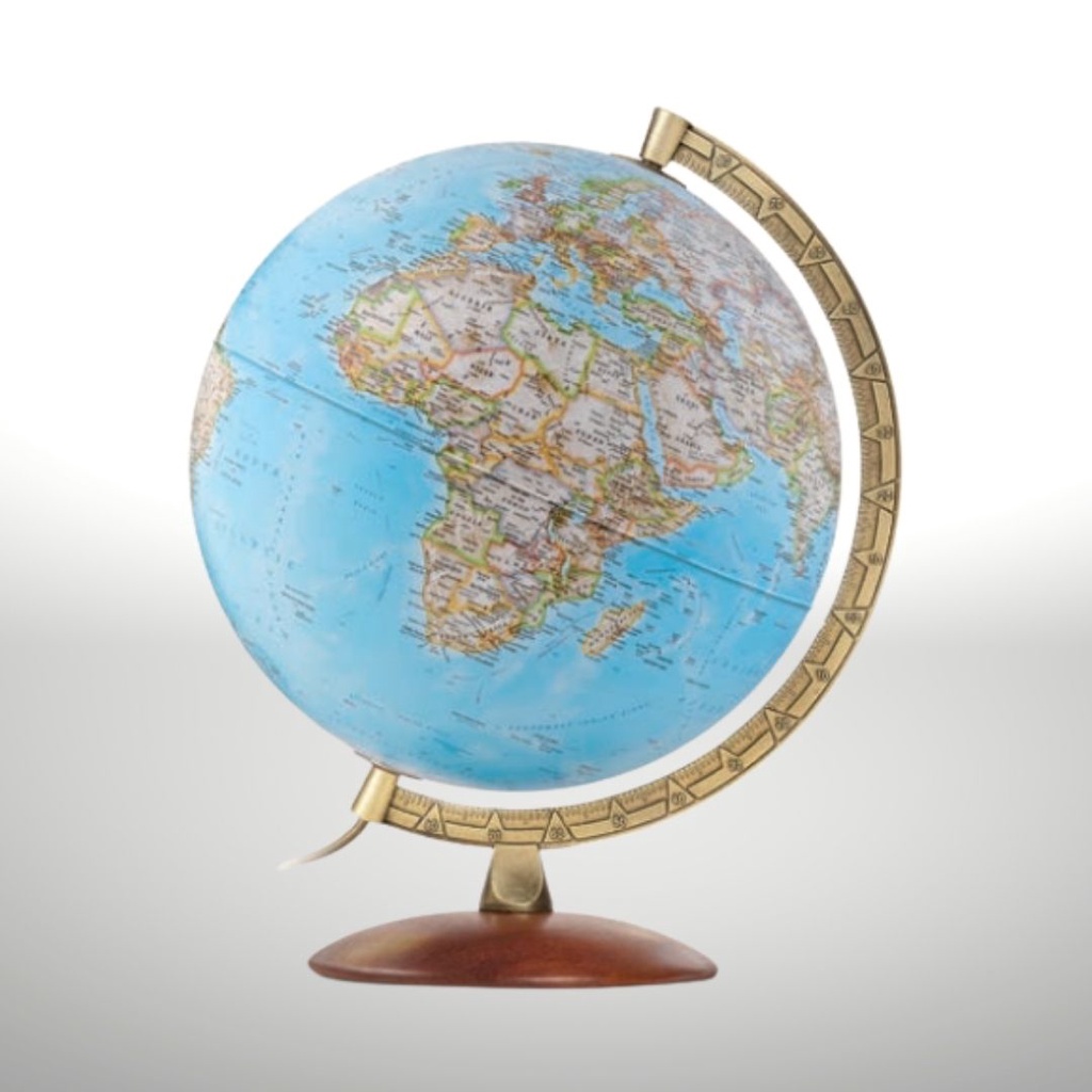 Globo Terrestre Classic Gold National Geographic iluminado  - 30cm