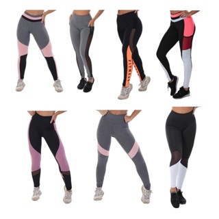 2 calças legging academia sortidas