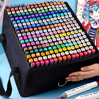 Conjunto De Canetas Marcadoras De Cores 168/120 Unidades , Pontas Duplas , Caneta Pincel D...