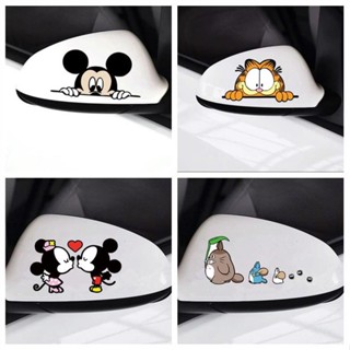 Adesivo Decorativo Para Espelho Retrovisor De Carro Autocolante Desenho Animado Personalidade Criativa Adorável Protetor Solar À Prova D