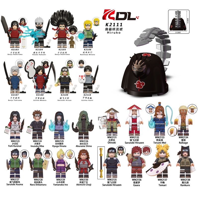 Naruto Mini Figuras de Ação Anime, Kakashi, Sasuke, Akatsuki, Itachi, Obito,  Madara, Hinata, Namikaze, Minato Model
