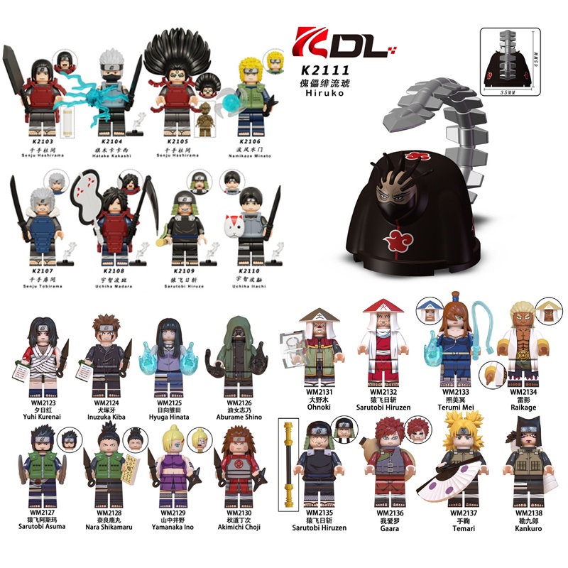 Naruto Hashirama Uchiha Madara Itachi Kakashi Blocos De Construção Brinquedos Minifiguras Lego