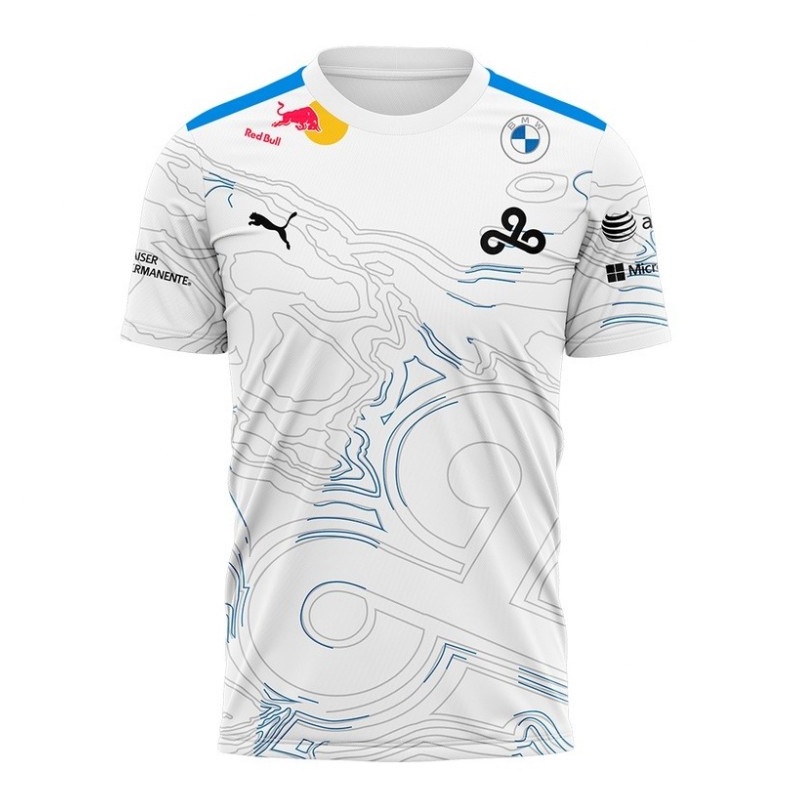 Os 2022 LCS Jogos De Verão cloud9 Esports CSGO Camisetas BRANCO Tops