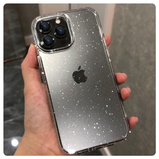 Capa Transparente Glitter Anti-Impacto Para iPhone 14 13 Pro Max 12 Mini 11 X XS XR 7 8 Plus Clear Armor Cover Pára-Choques Acrílicos