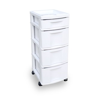 Gaveteiro Organizador 4 Gavetas Branco Plástico COD.955
