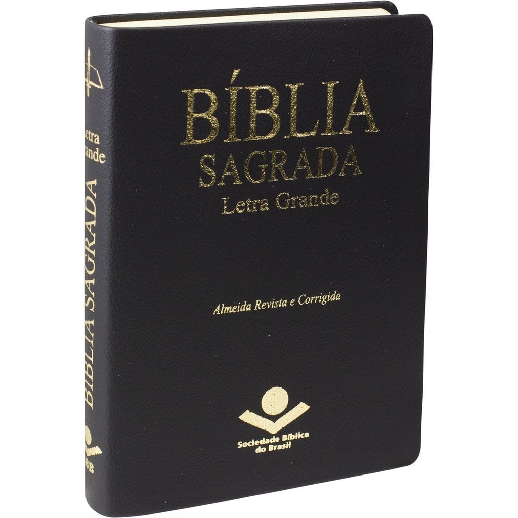 Bíblia Sagrada ARC | Letra Grande | Couro Sintético | Preta