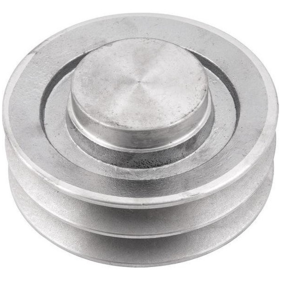 Polia De Aluminio 2 Canais Perfil B 130 Mm Mademil