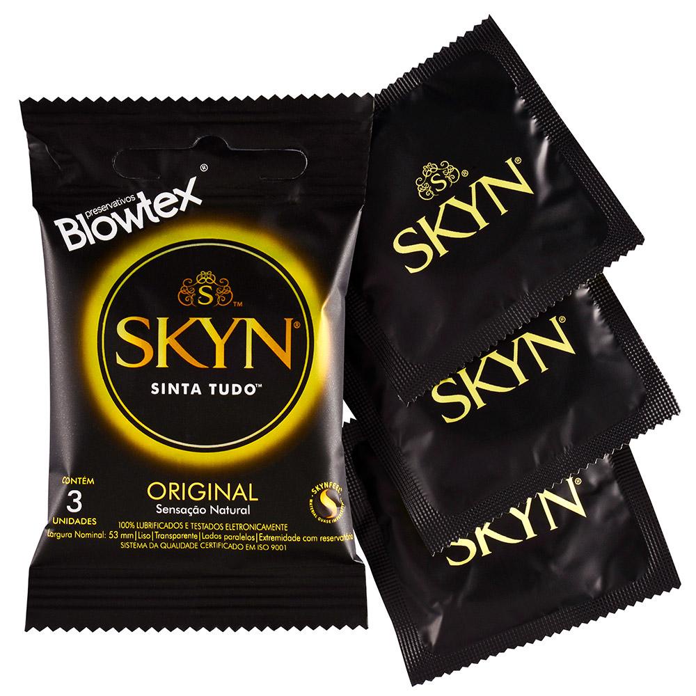 Detalhes do Kit 3 Pacotes Preservativo SKYN C/ 3 Unidades Cada