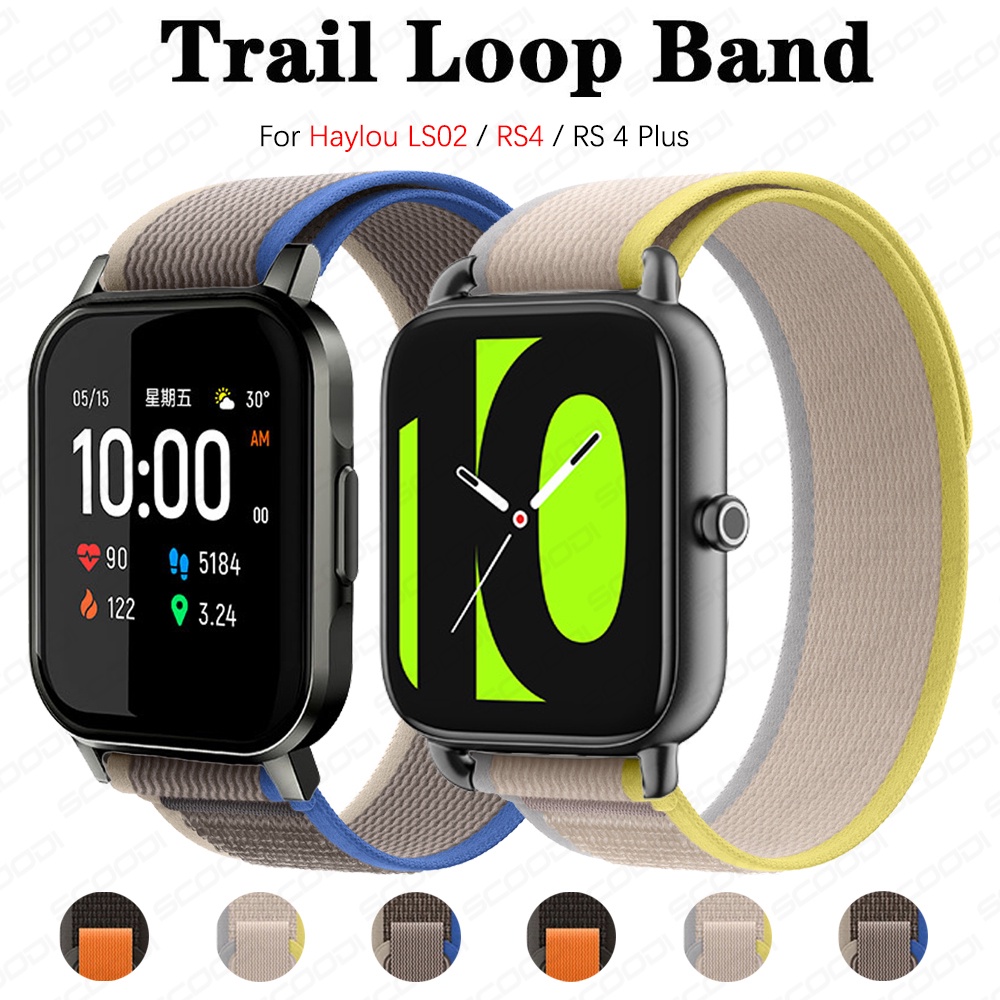 Pulseira De Nylon Para Relógio Haylou Smartwatch 2 LS02 RS4 RS 4Plus Smart Watch
