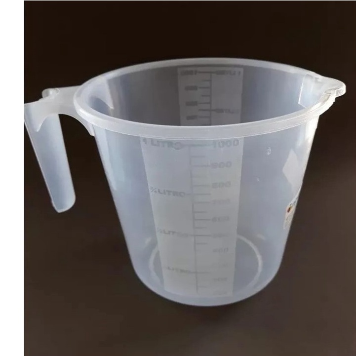Jarra Plástica Graduada Dosador Com Alça 1litro Transparente