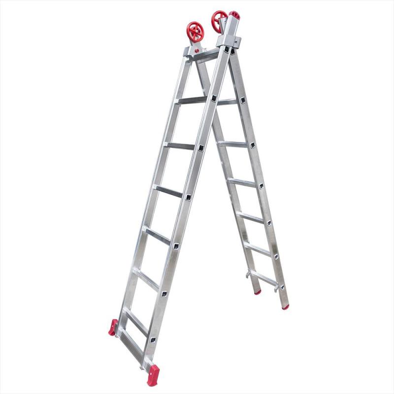 Escada Extensiva de Alumínio 7 x 2 Degraus 2,12 x 3,32 Metros ESC0616 BOTAFOGO em Oferta na Shopee