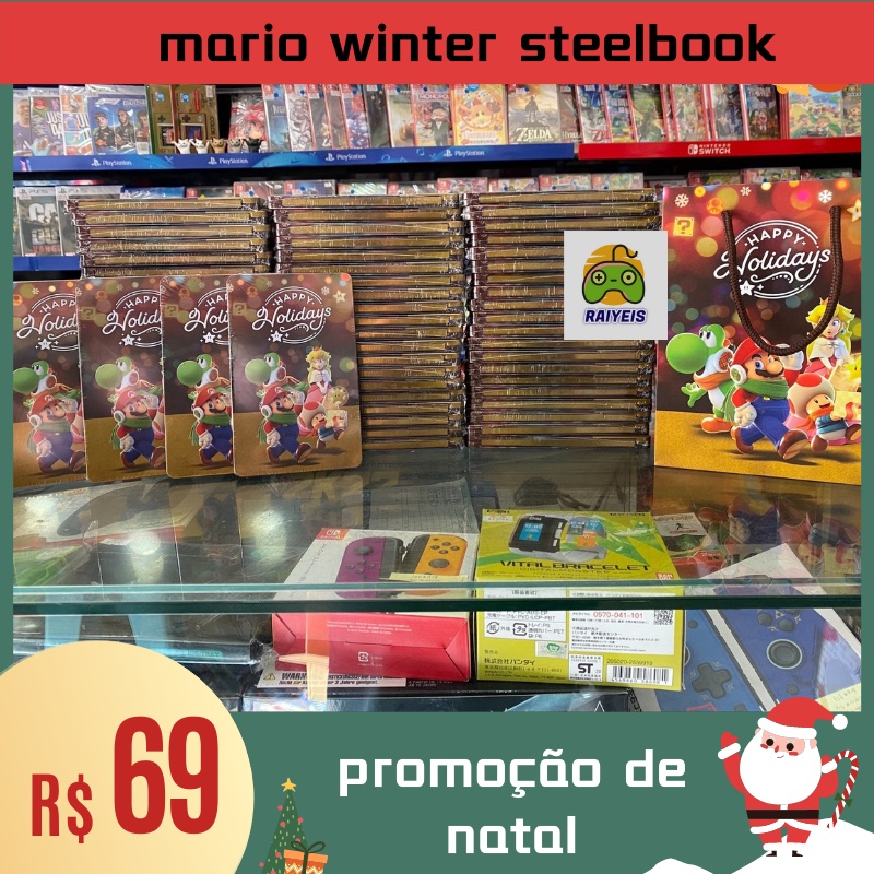 Super Mario 3D World + Bowser's Fury Steelbook CAIXA - *SEM JOGO