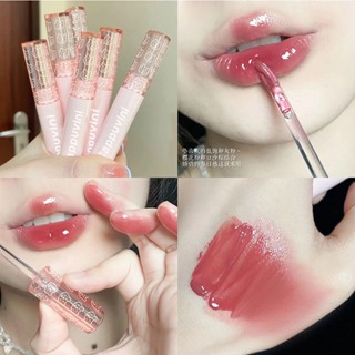 Nude Cereja Rosa Espelho Líquido Labial Brilho 6 Cores Hidratante De Longa Duração Impermeável Tinta Transparente