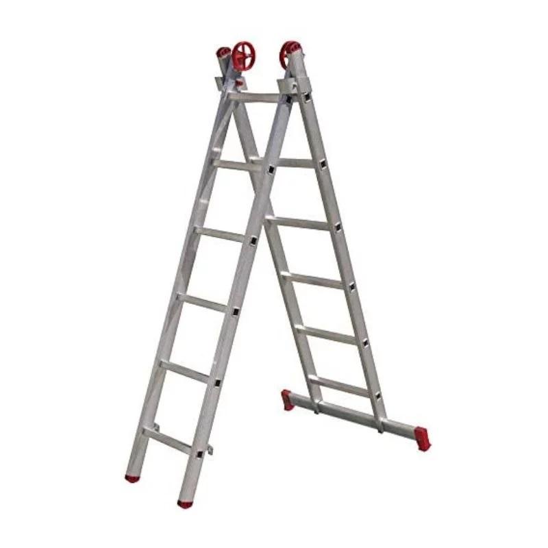 Escada Extensiva de Alumínio 6 x 2 Degraus 1,84 x 2,76 Metros ESC0615 BOTAFOGO em Oferta na Shopee