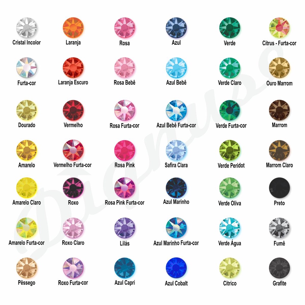Strass De Vidro Hotfix Cristal Termocolante Strass 3mm 1.000un