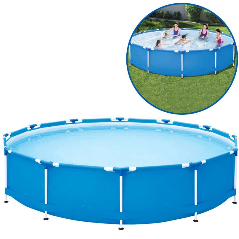 Piscina Estrutural Redonda Mor 001046 Com Capacidade De 7000 Litros De 3.66m De Diâmetro  Azul - Sports & Outdoors