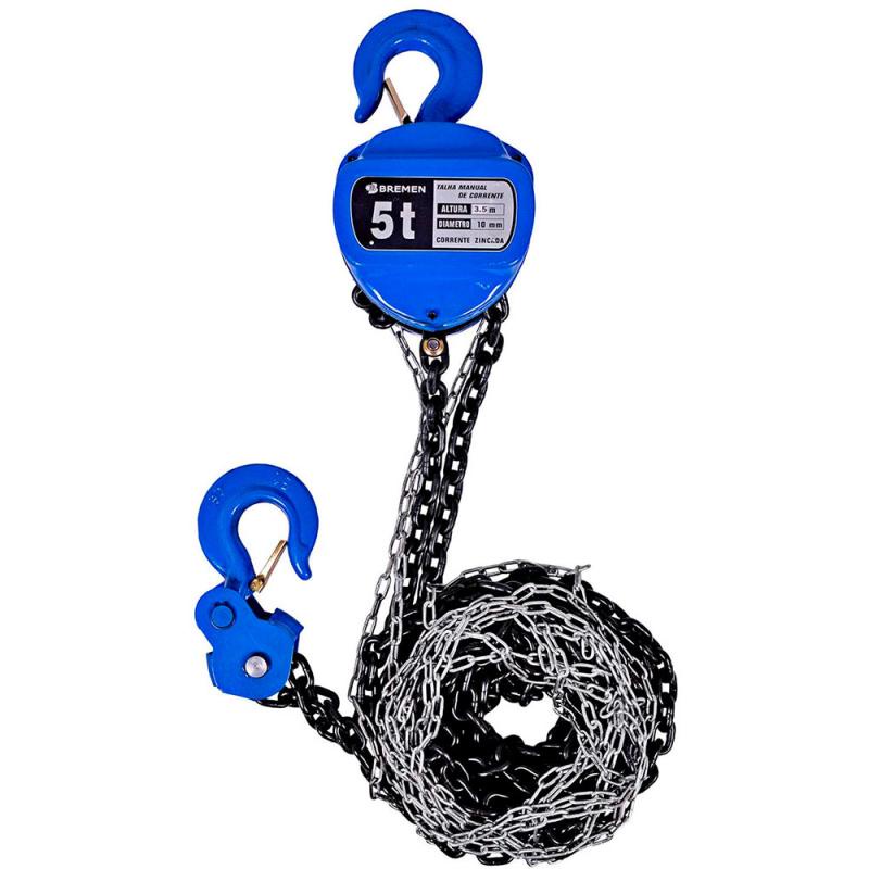 Talha Manual de Corrente 5,0 TON Elevação 3,5 Metros 8254 BREMEN em Oferta na Shopee