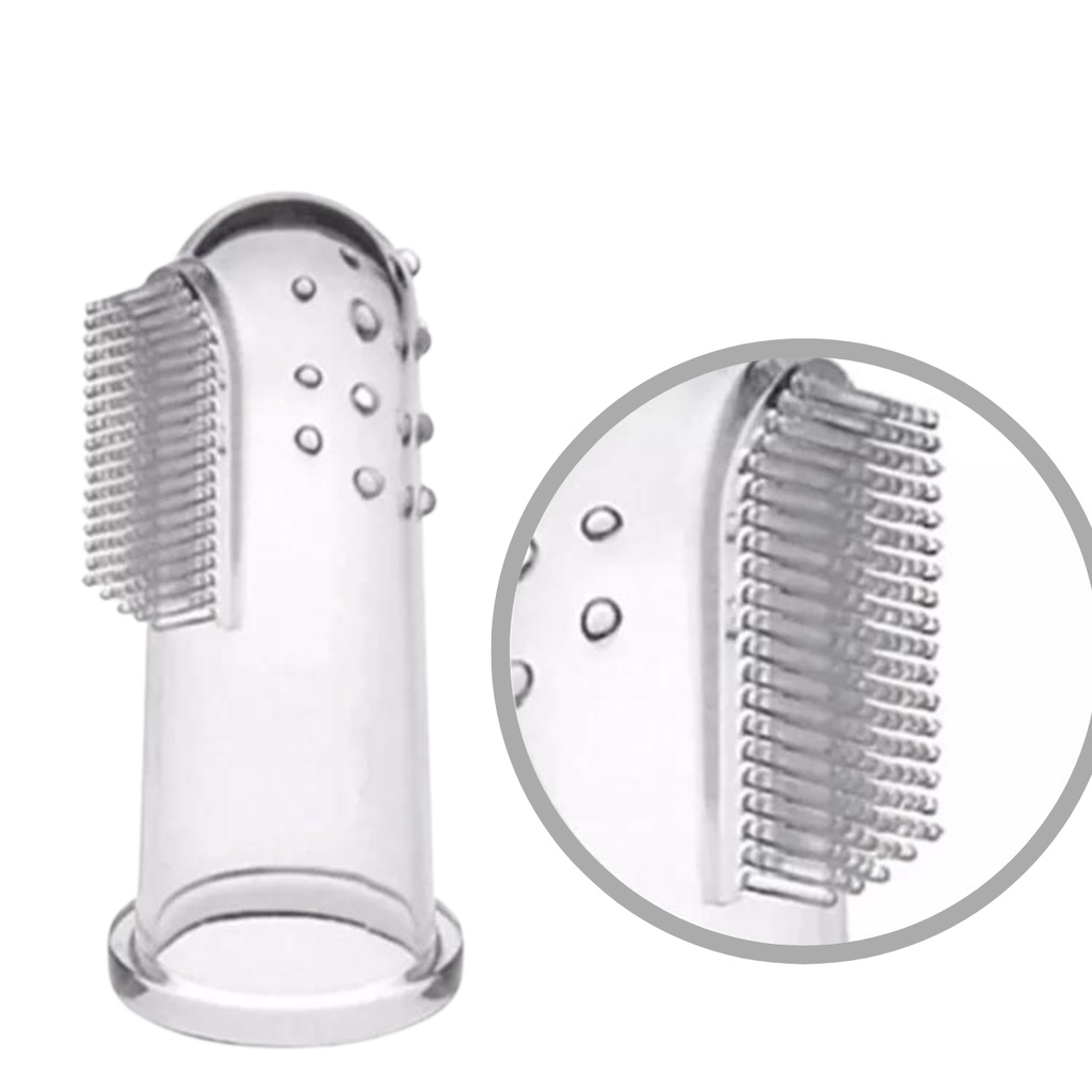 Escova Dente Massageadora De Dedo Para Bebê Silicone