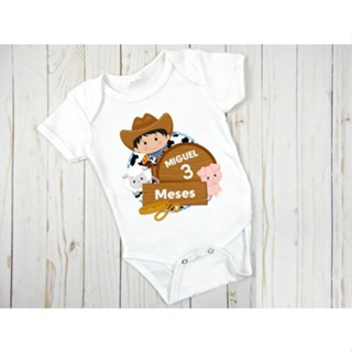 Body Bebe Personalizado Mesversario Fazendinha