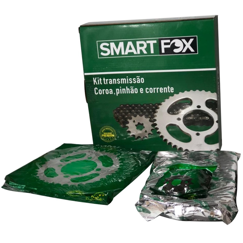 Kit Trasmissão (coroa, Pinhão E Corrente) - Titan 160