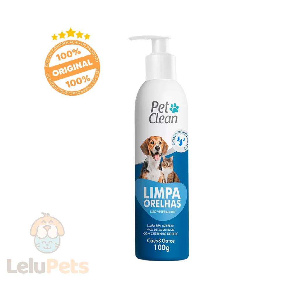 Limpador De Orelhas Pet Clean Para Cães E Gatos 100 G