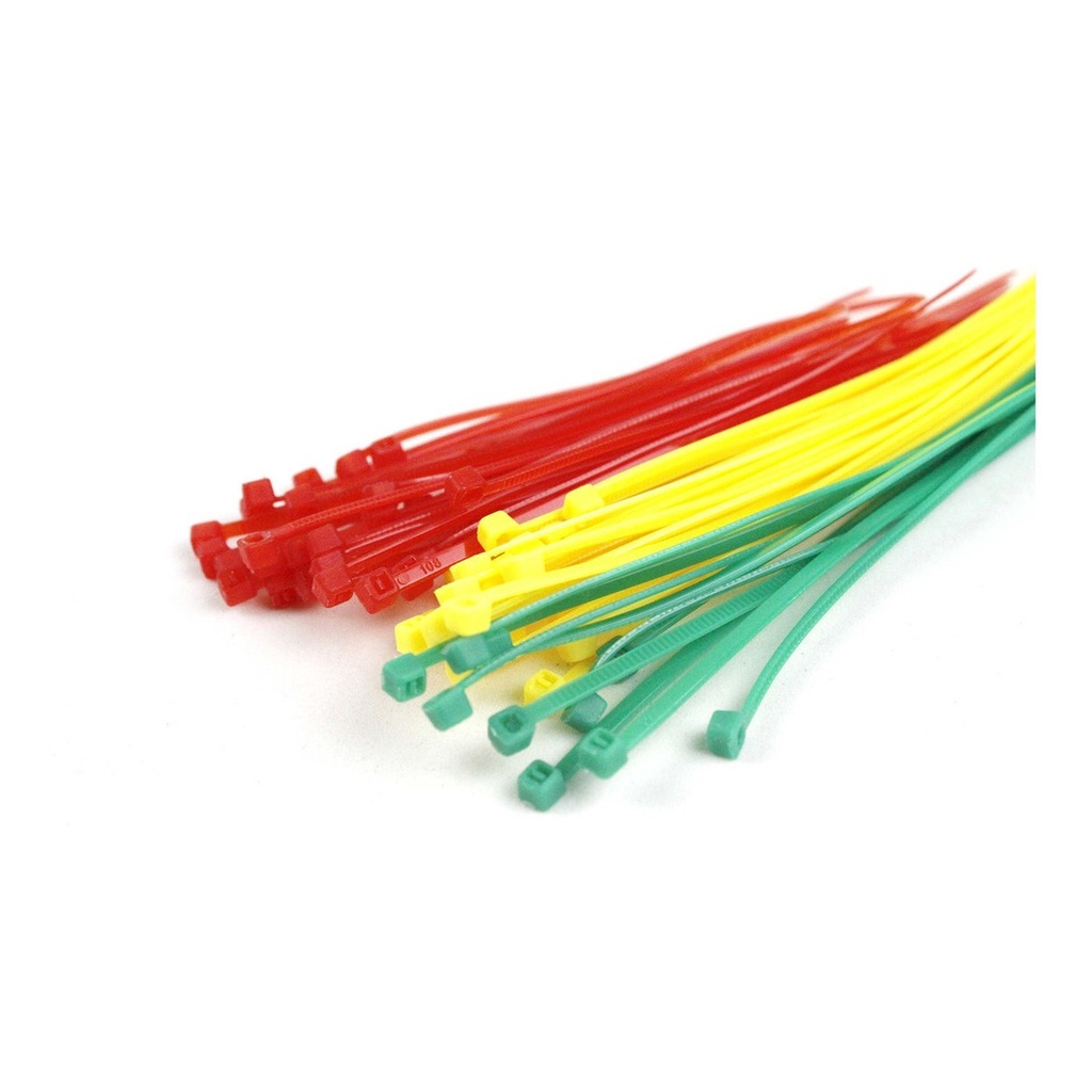 Kit C/ 75  Abraçadeiras coloridas Polo Enforca Gato - 75 Peças