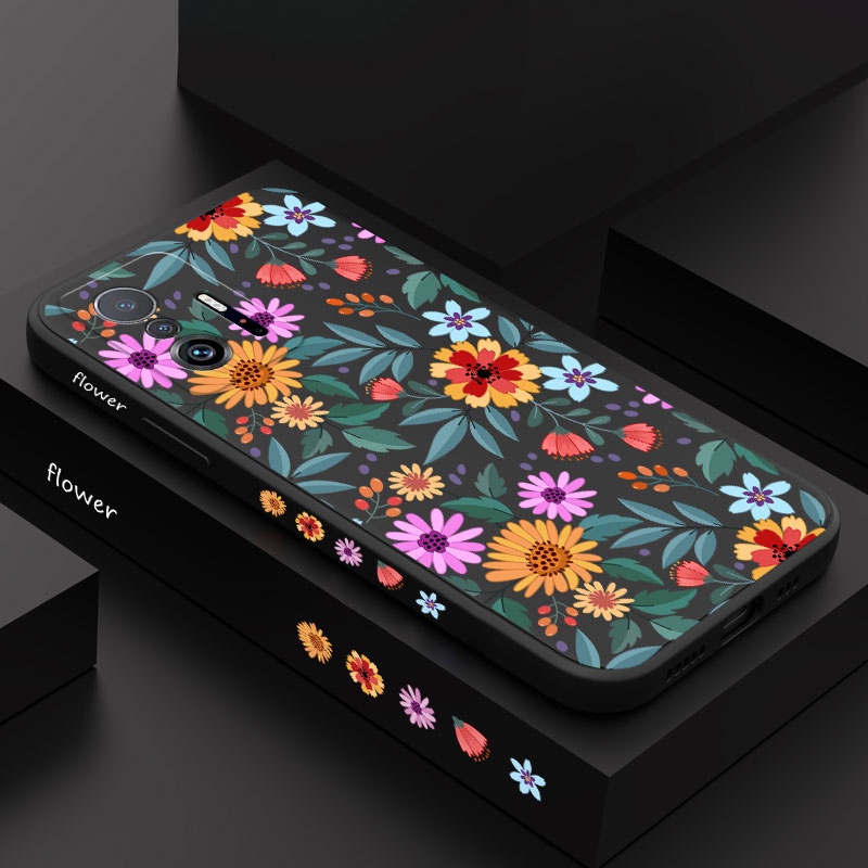 Estojo Para Telefone Showy Flowers Xiaomi Mi 13T 12T 11T 10T Pro Lite Fashion Cover 9T Capa Confortável