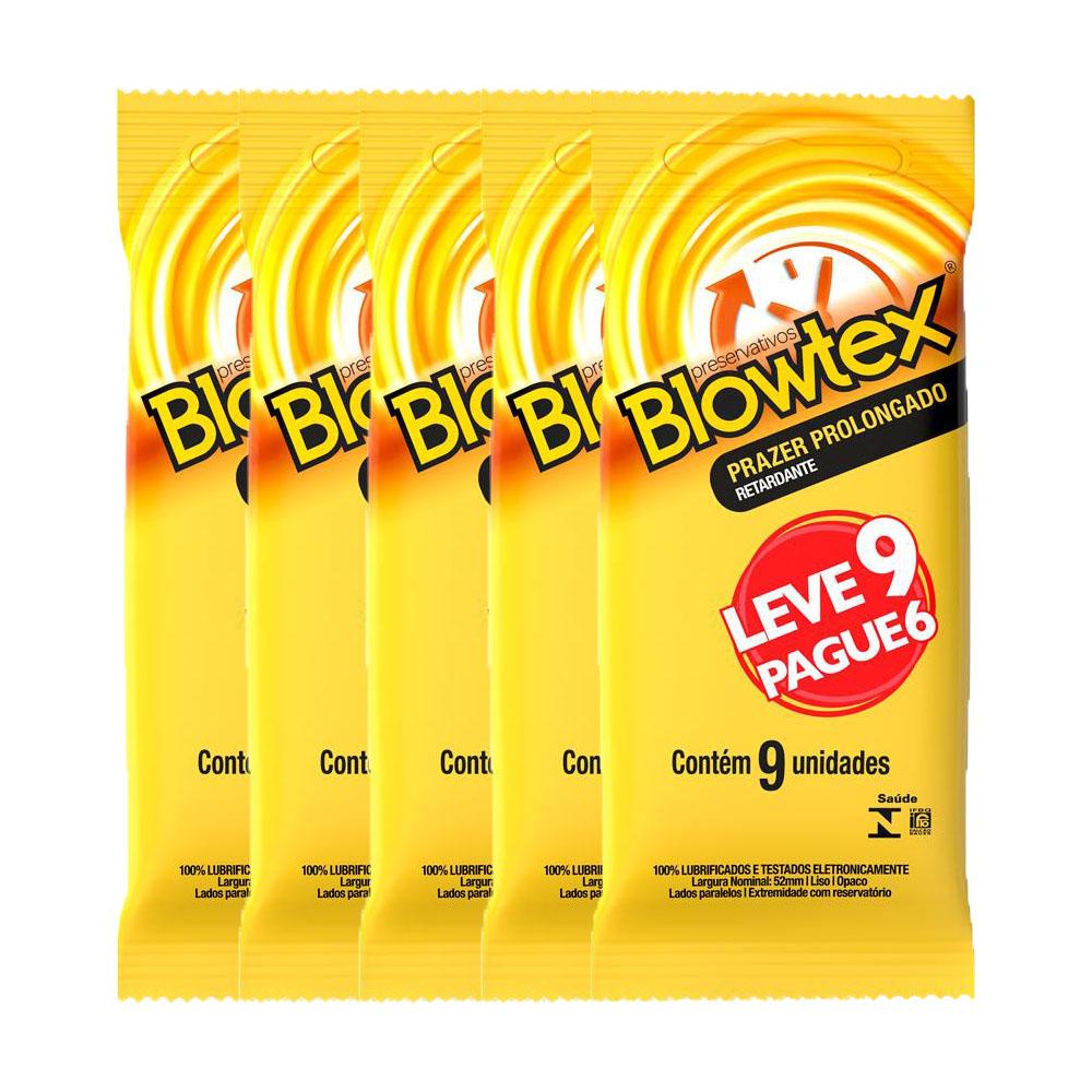 Kit 5 Preservativos Blowtex Retardante Leve 9 Pague 6 unidades em Oferta na Shopee