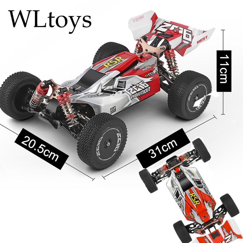 WLtoys 144001 Atualização 144010 2.4G 75KM/H Rc Carro Brushless 4WD  Elétrico De Alta Velocidade Off-Road Controle Remoto Drift Brinquedos De  Corrida - Escorrega o Preço