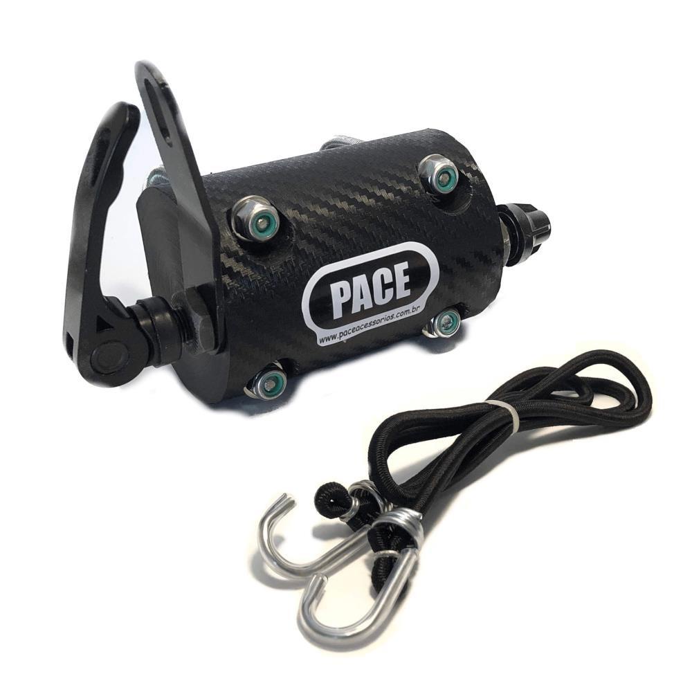 Transbike para Santa Antonio Eixo 9mm Suporte para Grade de Vigia Preto com Tranca