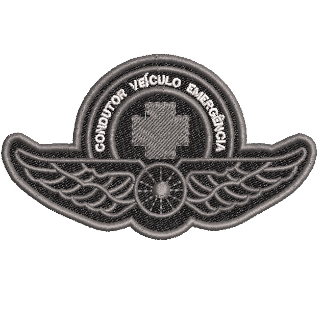 Patch Bordado Condutor Veiculo De Emergencia