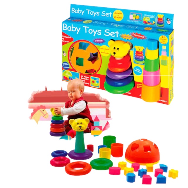Kit de brinquedos baby Toys Set Shopee Brasil