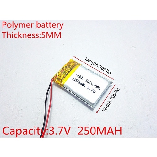 Bateria Fone Ouvido Compatível Com Philips Shb3060 502030 250mah 2 fios