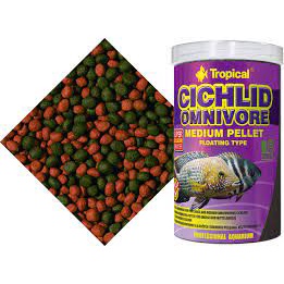 Ração Cichlid Omnivore 180gr Medium Pellet Peixe Cicledeos Médio e Grande 180 g