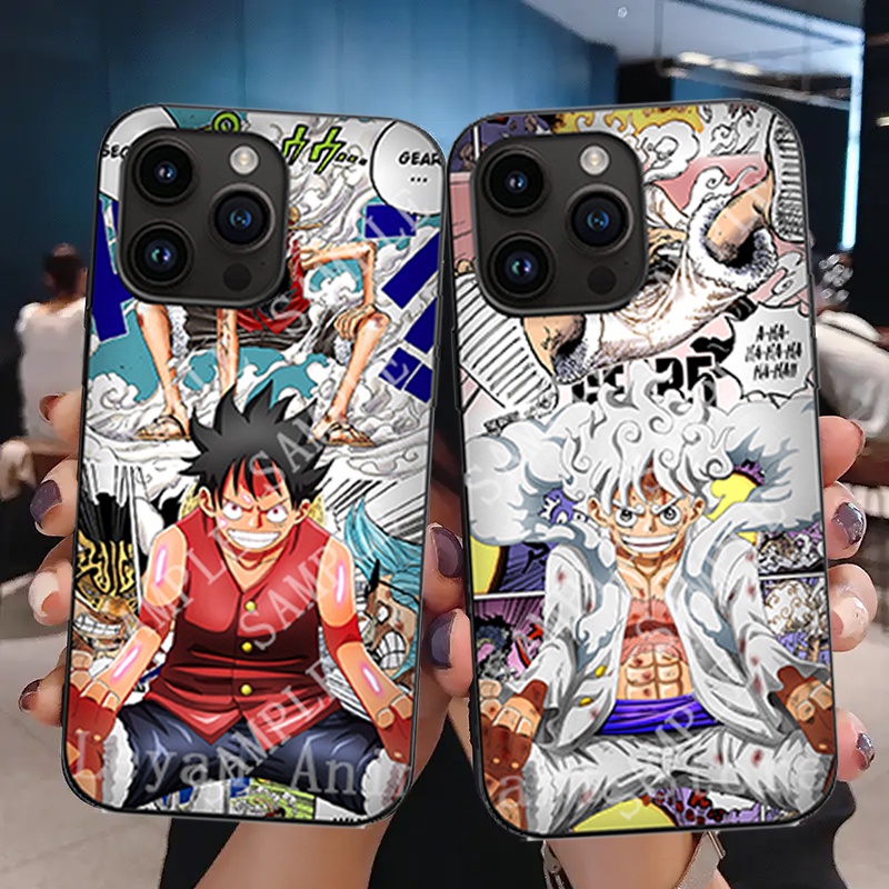 Anime ONE PIECE Luffy Gear2/5 3D Capa De Celular Para IPhone 13 14 13Pro 14Pro 13Pro Max 14Pro Proteção Total Presente Criativo