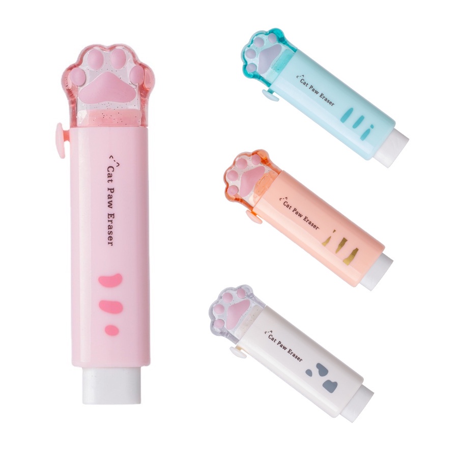 Borracha De Em Formato De Pata De Gato Fofo Para Estudantes/Artigos De Papelaria