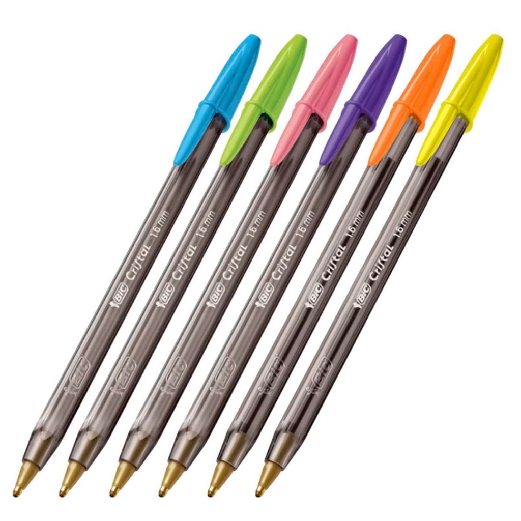 Kit Canetas Esferográficas Bic Fashion 1.6 com 6 unidades em Oferta na Shopee