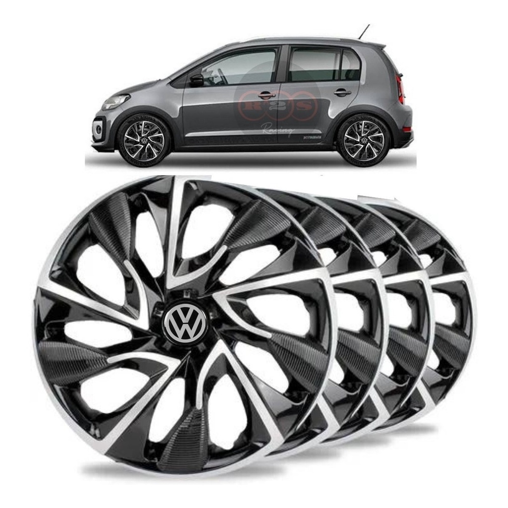 Jogo 4 Carlotas Ds4 Aro 15 Volkswagen Up Gol G1 G2 G3 G4 G5 G6 G7