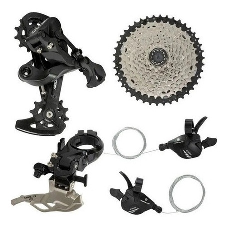 Kit Transmissão Mtb Absolute A7 2x10 20v Com Cassete