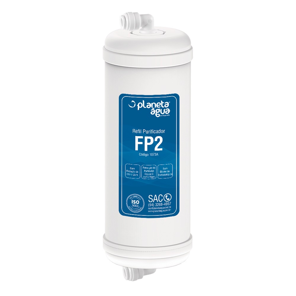 Refil Planeta Água FP2 com Engate Rápido 1073A Compatível com Bebedouro Líder