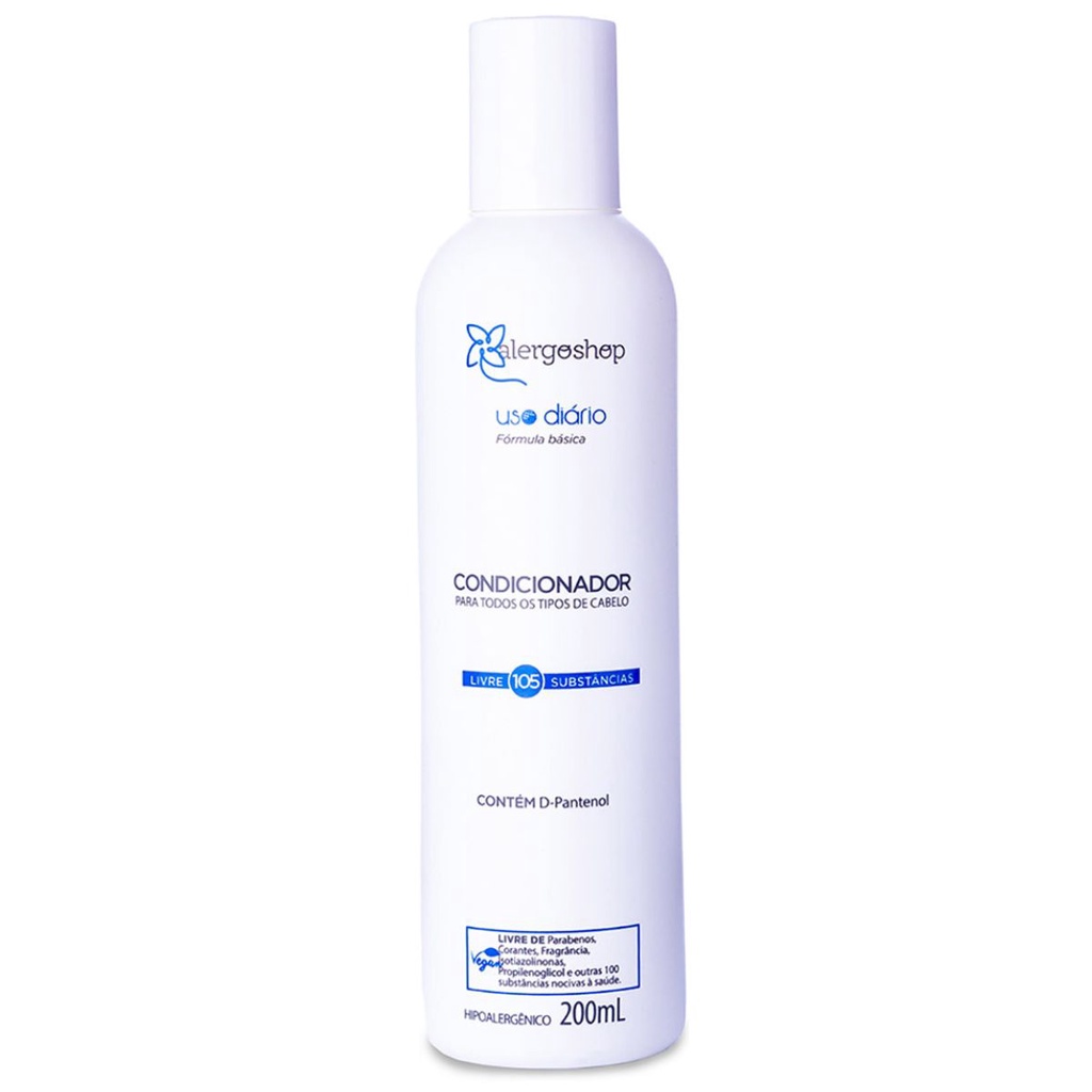 Condicionador Hipoalergênico Uso Diário 200ml - Alergoshop