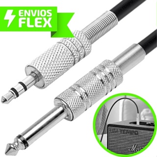 Cabo P2 P10 Estereo Profissional Adaptador Mesa De Som Audio Auxiliar Reforçado 2 Metros Celular em Oferta na Shopee