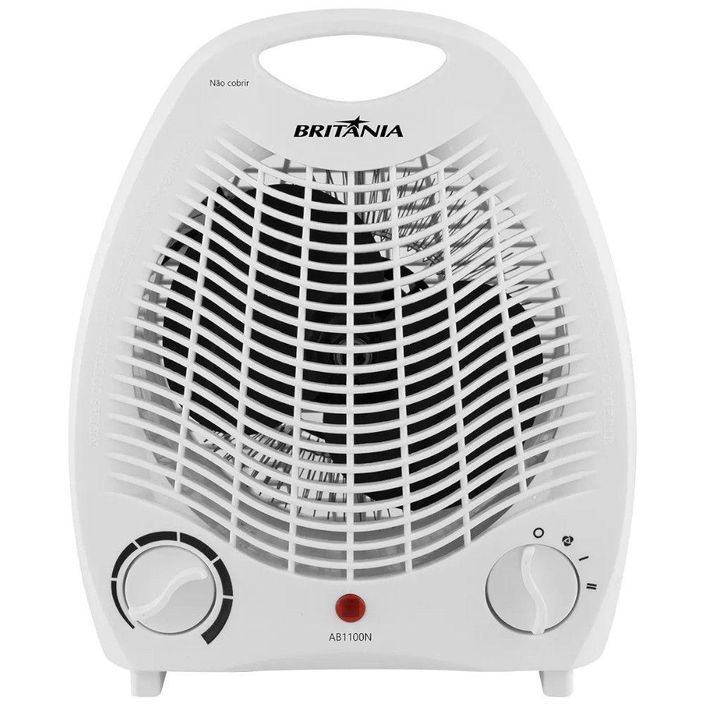 Aquecedor Elétrico Britânia AB1100N 2 em 1 Aquece Ventila 3 Níveis Potência - Home Appliances
