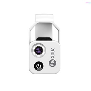 Telefone Profissional Microscópio Hono1APEXEL MS002 200X Lente Telescópio Com Clipe Universal Para Cabelo De Insetos Planta A1206
