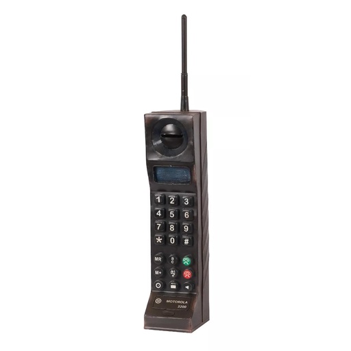 Miniatura Telefone para Descoração Motorola 3200 Black Com Cofre para Moedas
