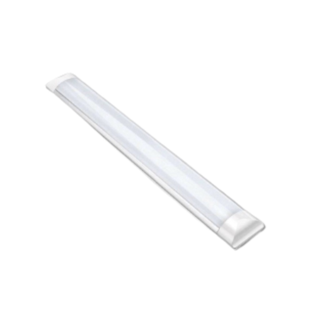 Luminária Tubular Linear Led Sobrepor Slim Calha Bivolt Econômico Branco Frio e Branco Quente