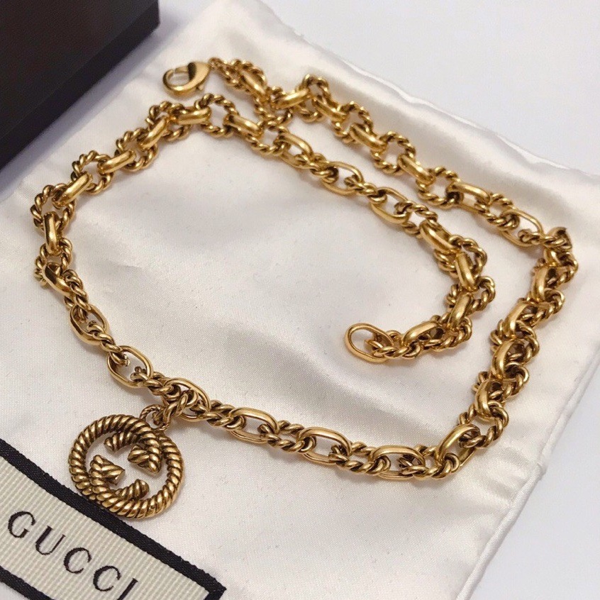 2023 NEW necklace original brass material fashion trend elegant | Shopee  Brasil