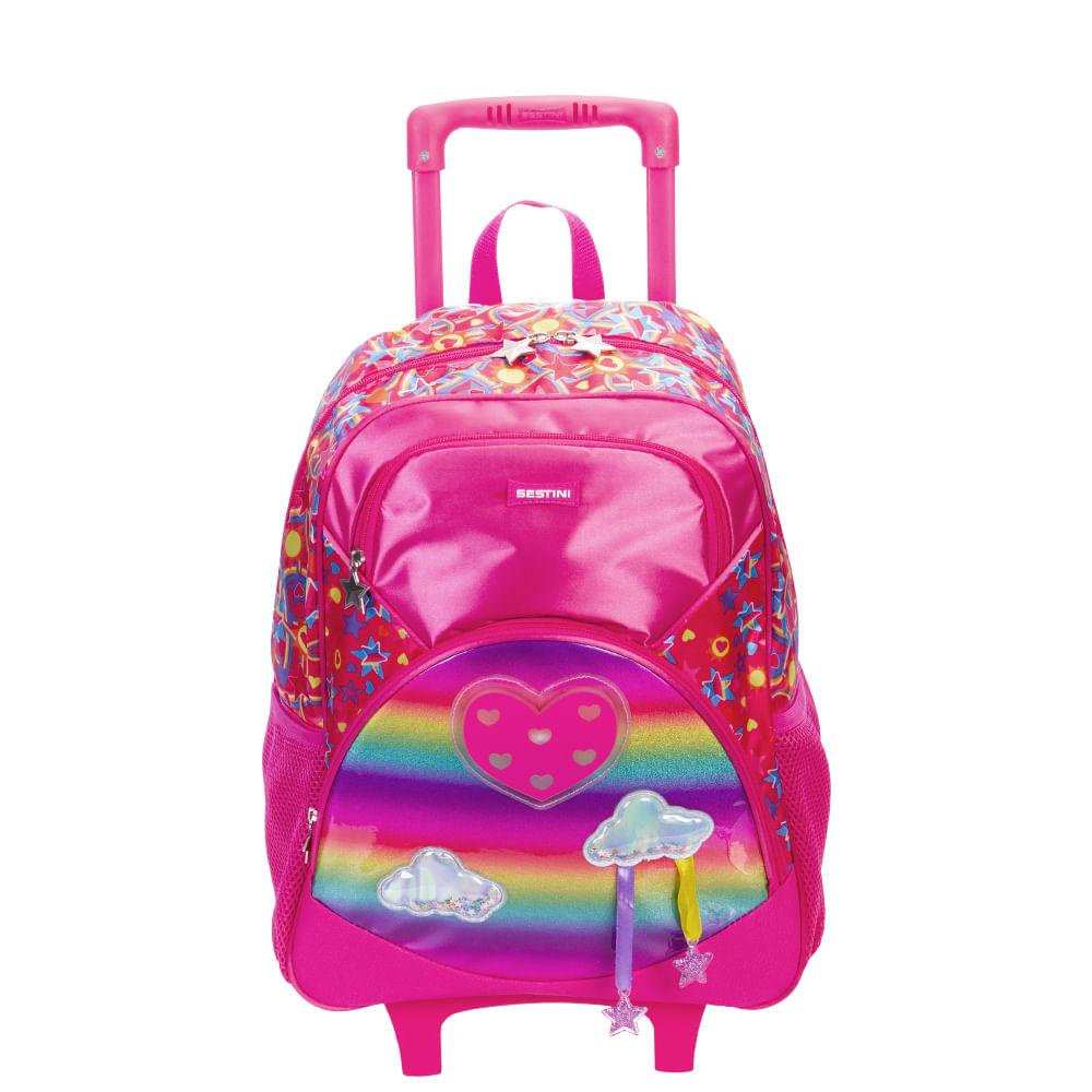 Mochila Grande Sestini Y Star - Colorida Estampa Estrelas | 10x Sem Juros