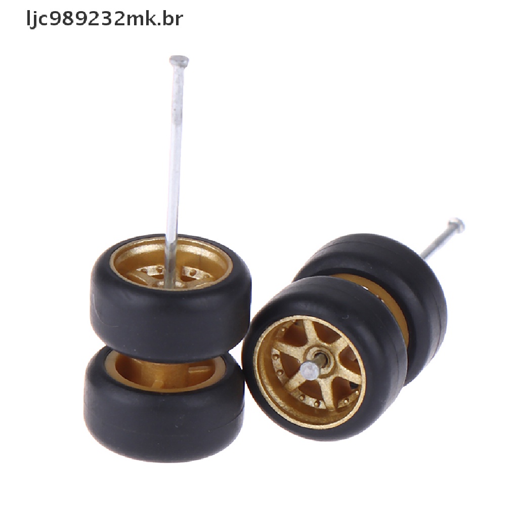 Ruote Hot Wheels Real Rider R482 – Cerchi Cromati LW5, Copertoni In Gomma, Misura 12mm, Scala 1/64