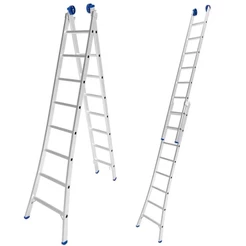 Escada De Alumínio Extensiva 2 X 8 Degraus 2,53 X 4,21 M Mor